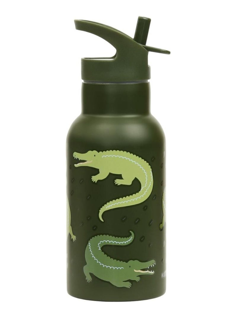A Little Lovely Company - Gourde isotherme Crocodiles Vert - Kiabi