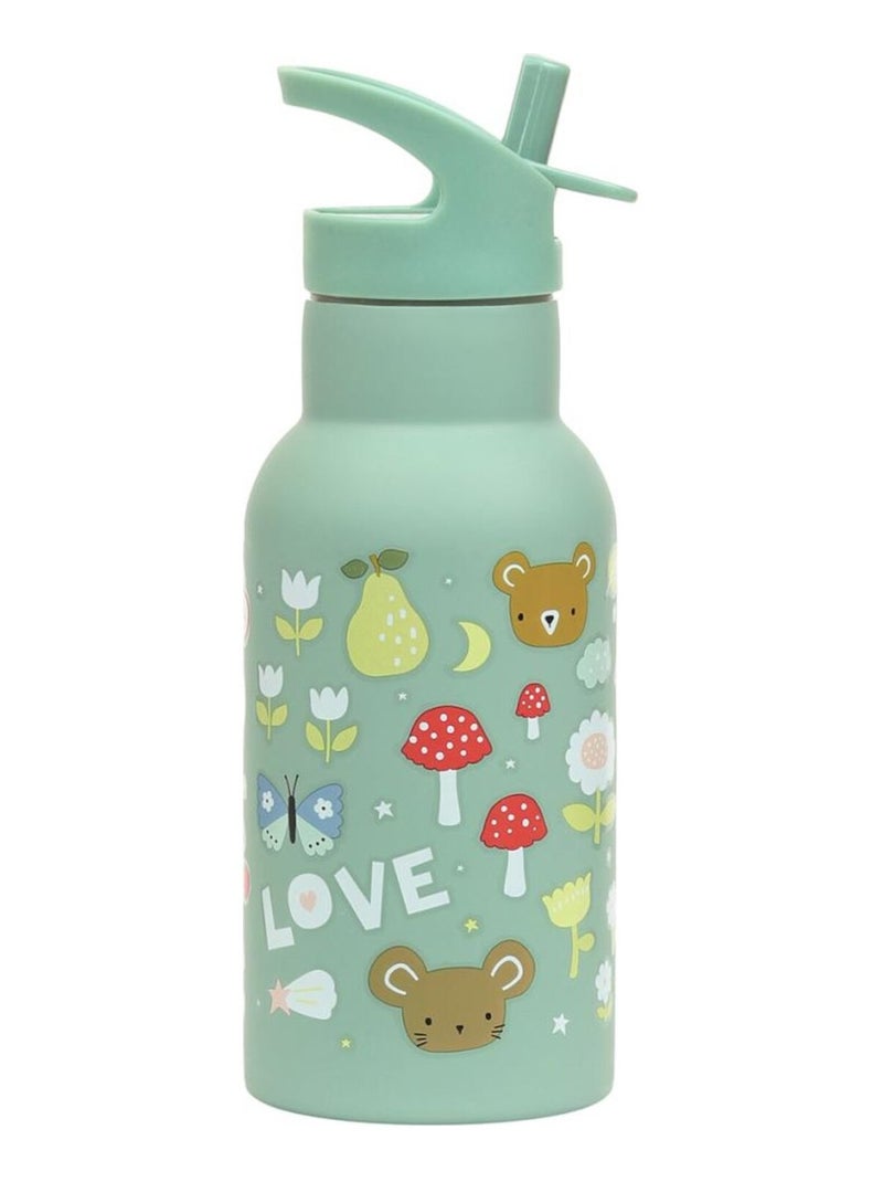 A Little Lovely Company - Gourde isotherme Joie Vert d'eau - Kiabi