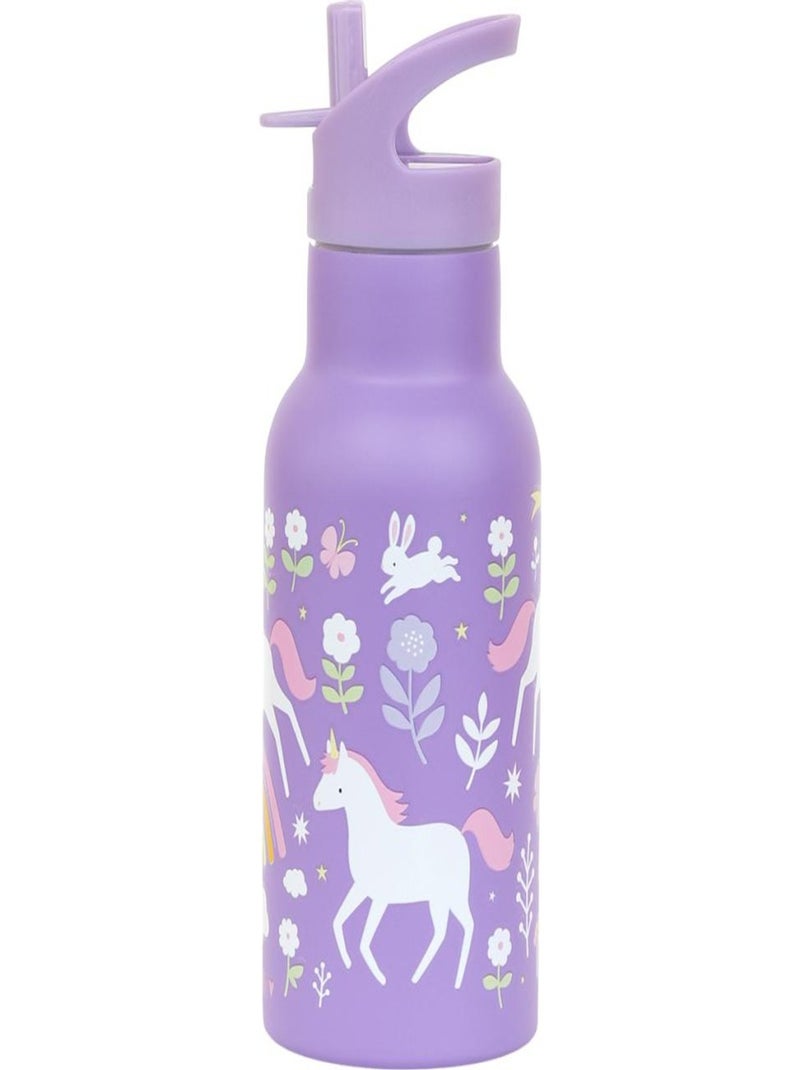 A Little Lovely Company - Gourde isotherme LICORNE Violet - Kiabi