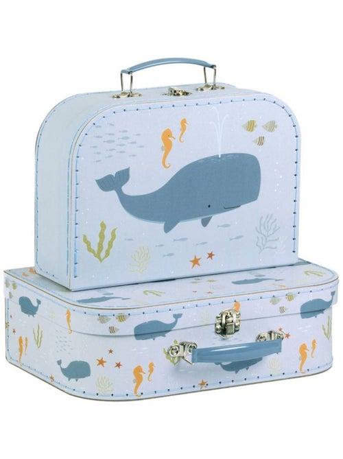 A Little Lovely Company - Lot de 2 valisettes de rangement - Kiabi