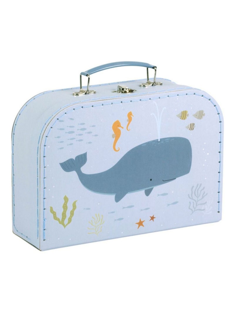 A Little Lovely Company - Lot de 2 valisettes de rangement Bleu - Kiabi