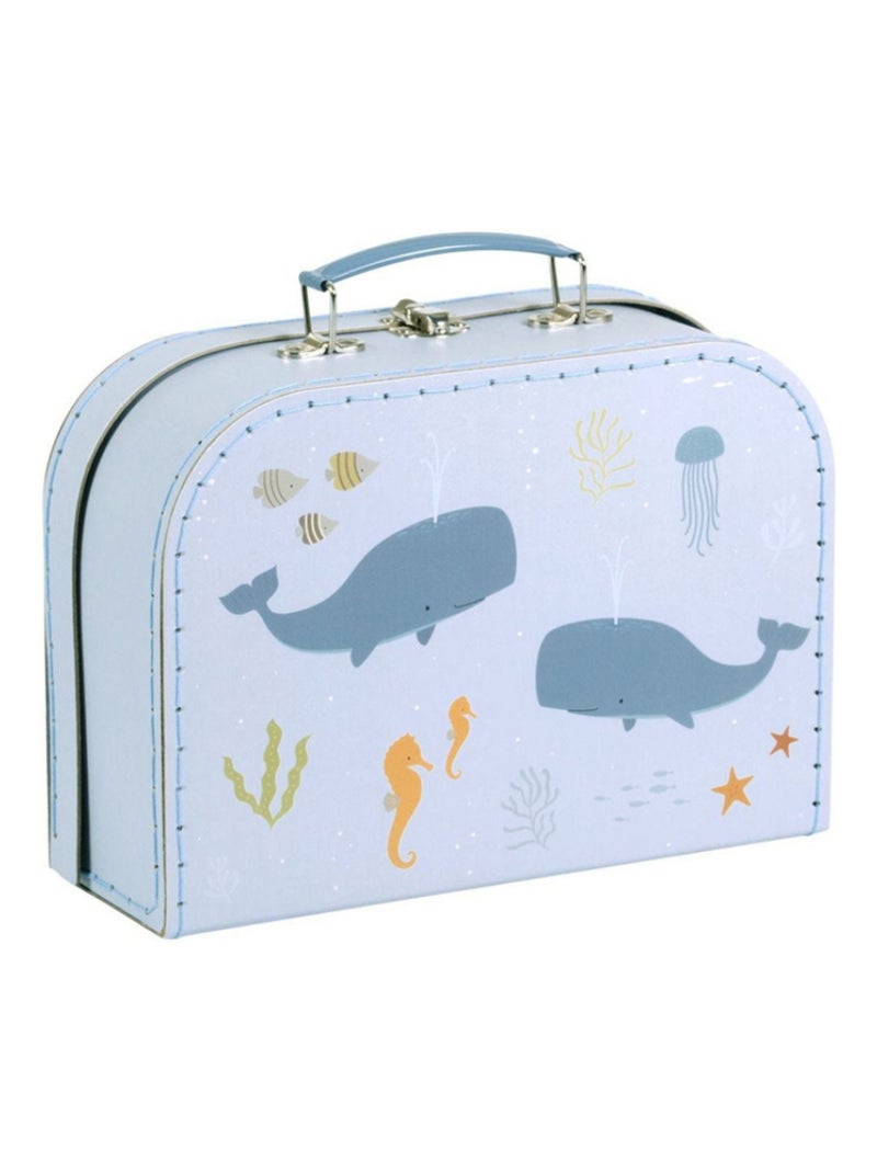 A Little Lovely Company - Lot de 2 valisettes de rangement Bleu - Kiabi