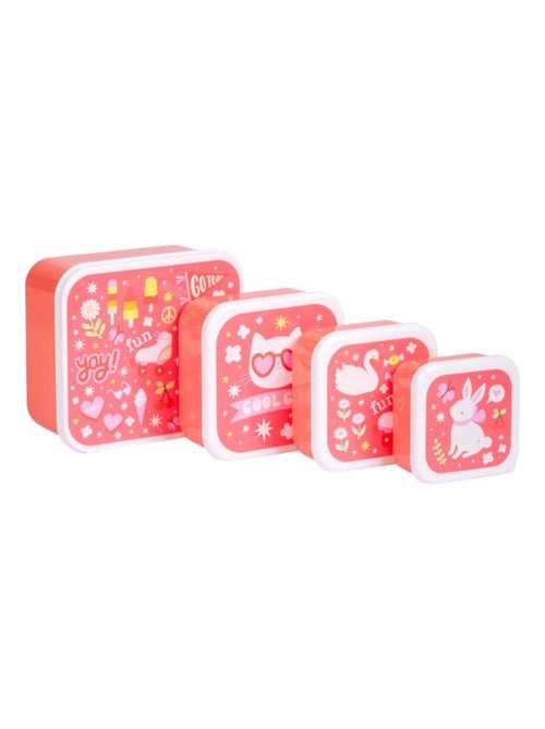 A Little Lovely Company - Lot de 4 boîtes à goûter - Kiabi