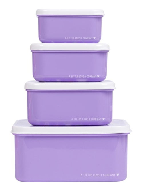 A Little Lovely Company - Lot de 4 boîtes à goûter - Kiabi
