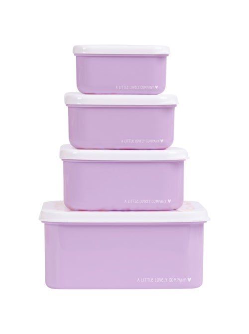 A Little Lovely Company - Lot de 4 boîtes à goûter - Kiabi