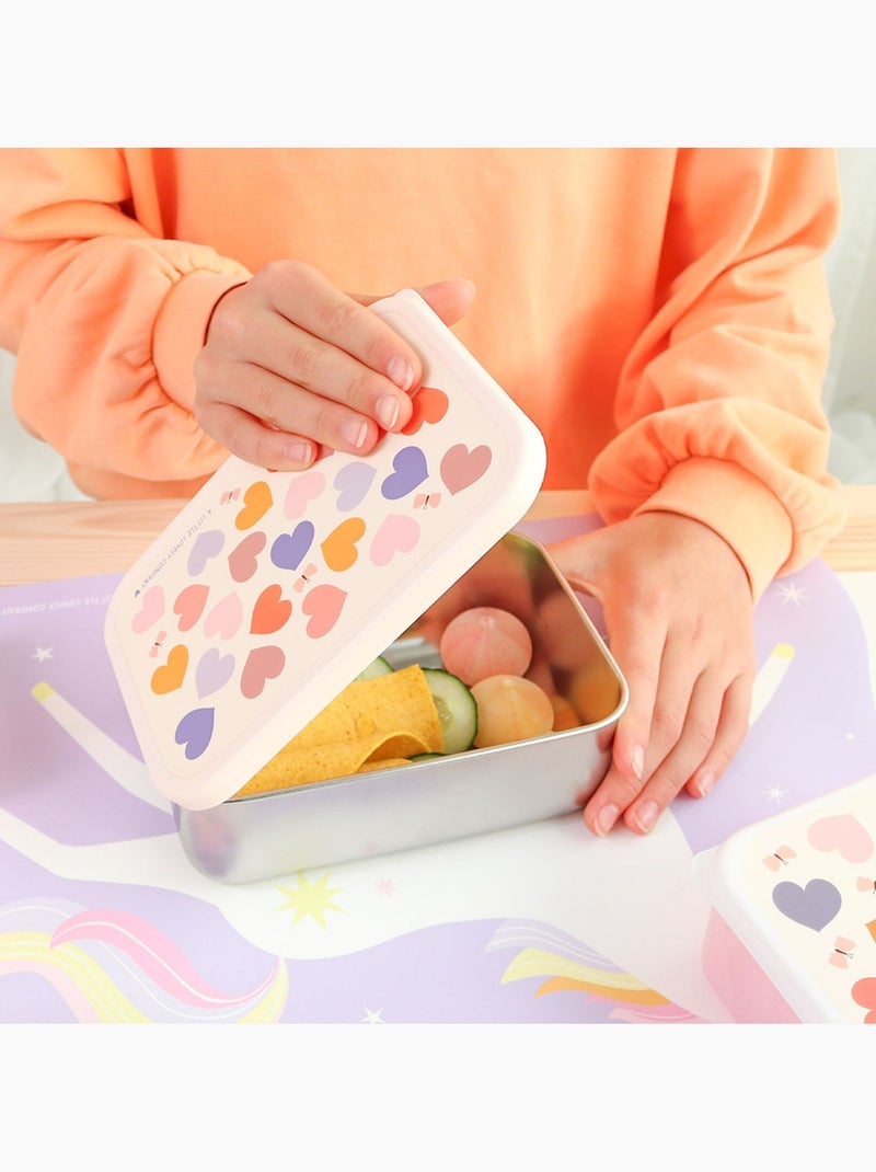 A Little Lovely Company - Lunch box en acier inoxydable Rose - Kiabi