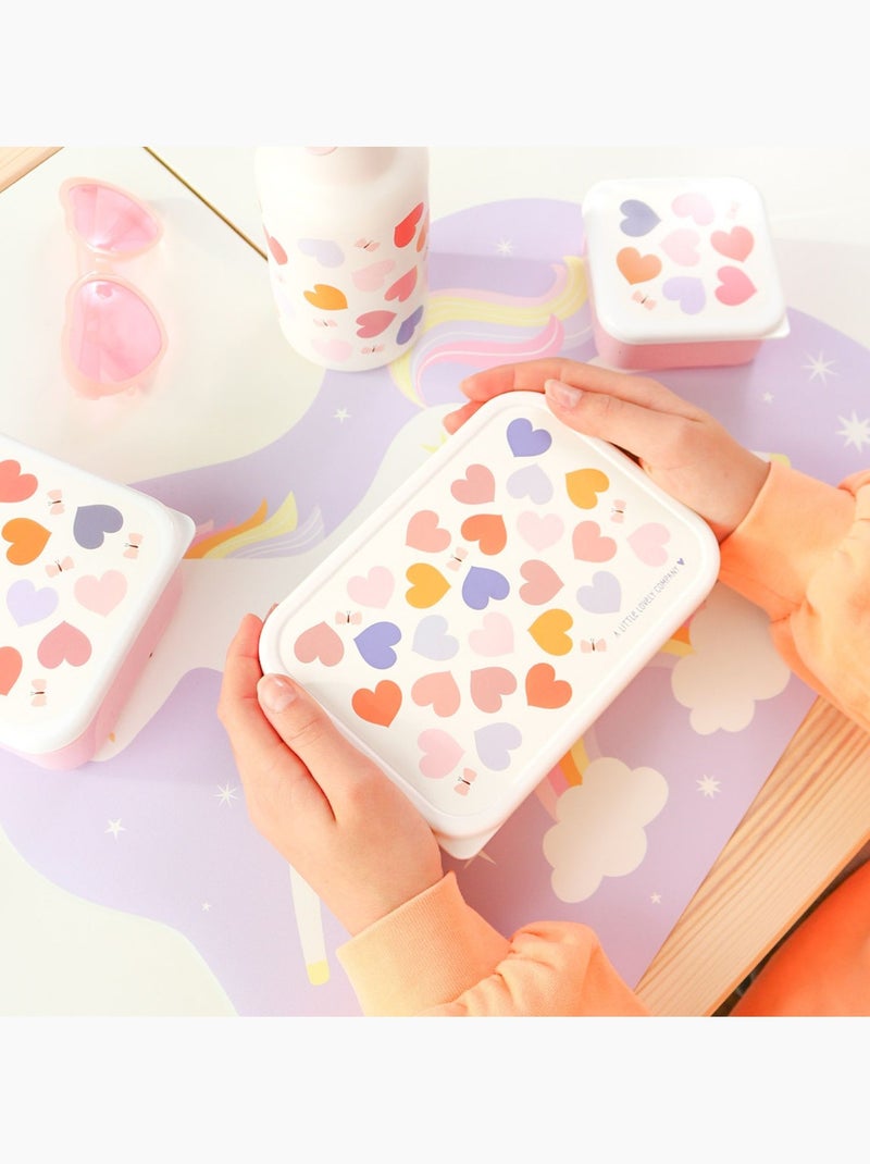 A Little Lovely Company - Lunch box en acier inoxydable Rose - Kiabi