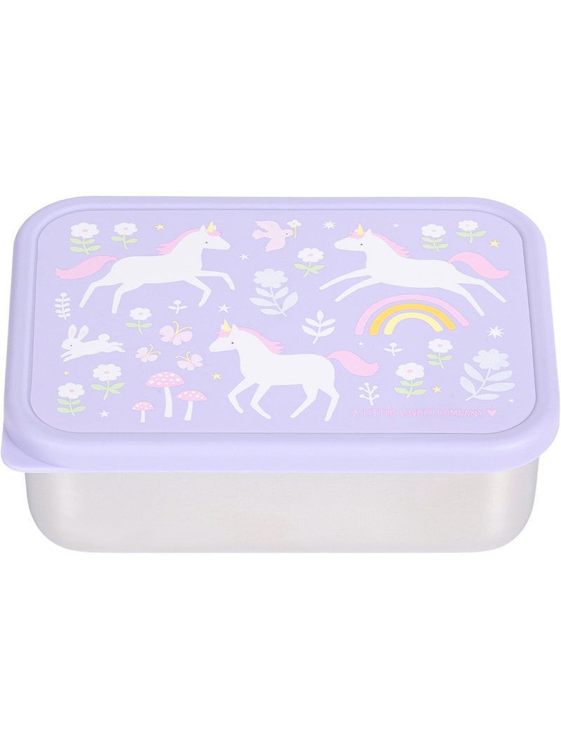 A Little Lovely Company - Lunch box en acier inoxydable Violet - Kiabi