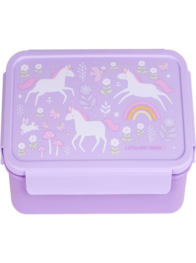 A Little Lovely Company - Lunch box Rêves de licorne Violet - Kiabi