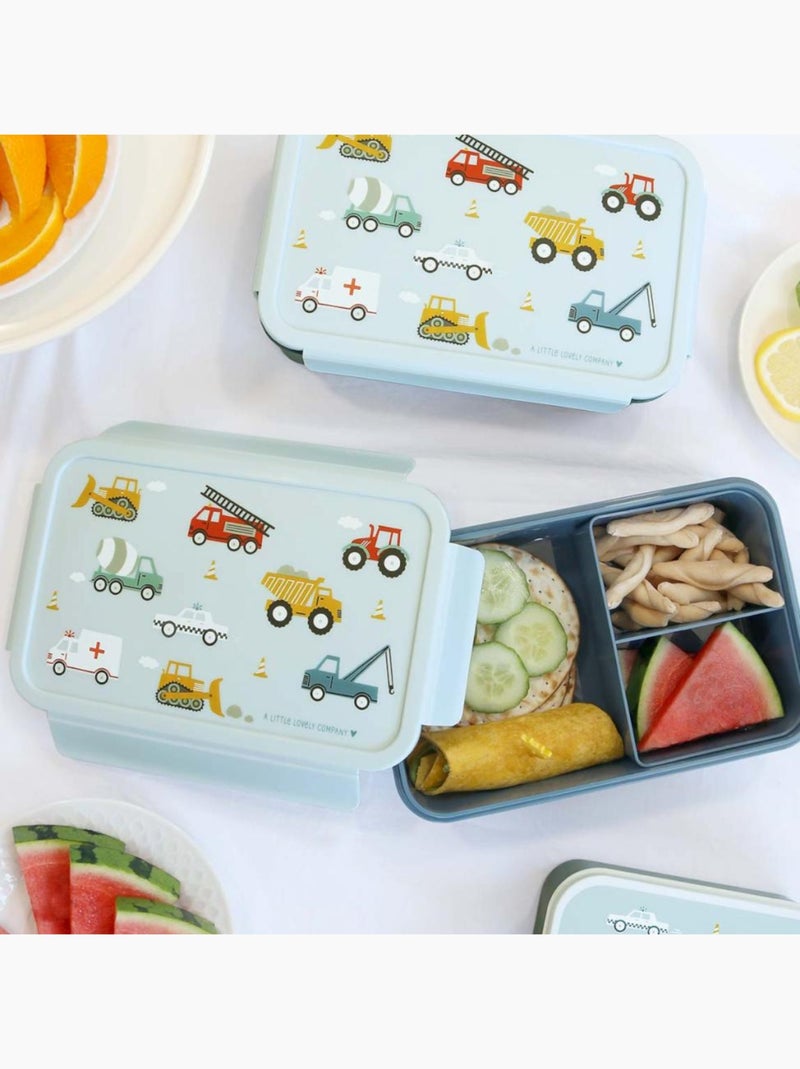 A Little Lovely Company - Lunch box Véhicules Bleu clair - Kiabi