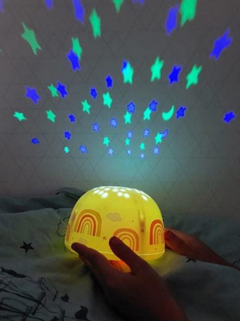 A Little Lovely Company - Projecteur d'étoiles Rainbows Jaune - Kiabi