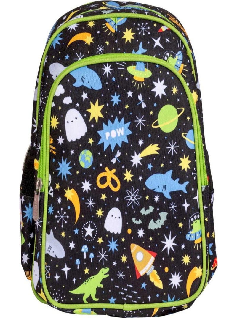 A Little Lovely Company - Sac à dos avec poche isotherme GALAXIE Noir - Kiabi