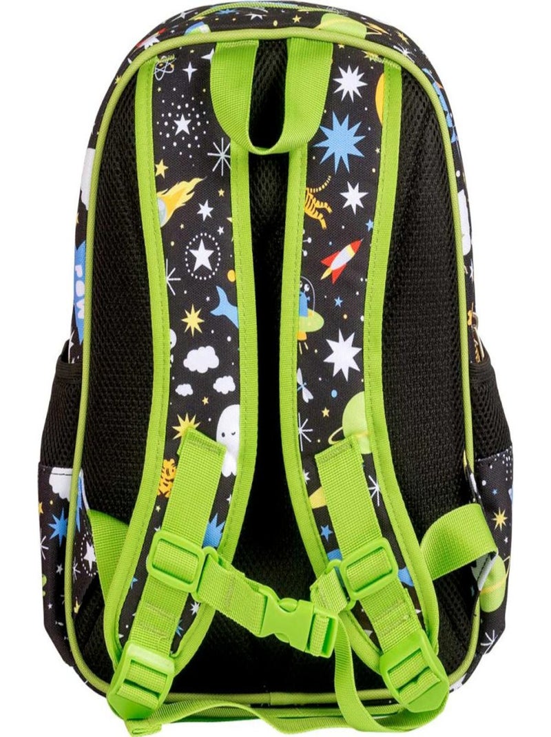 A Little Lovely Company - Sac à dos avec poche isotherme GALAXIE Noir - Kiabi