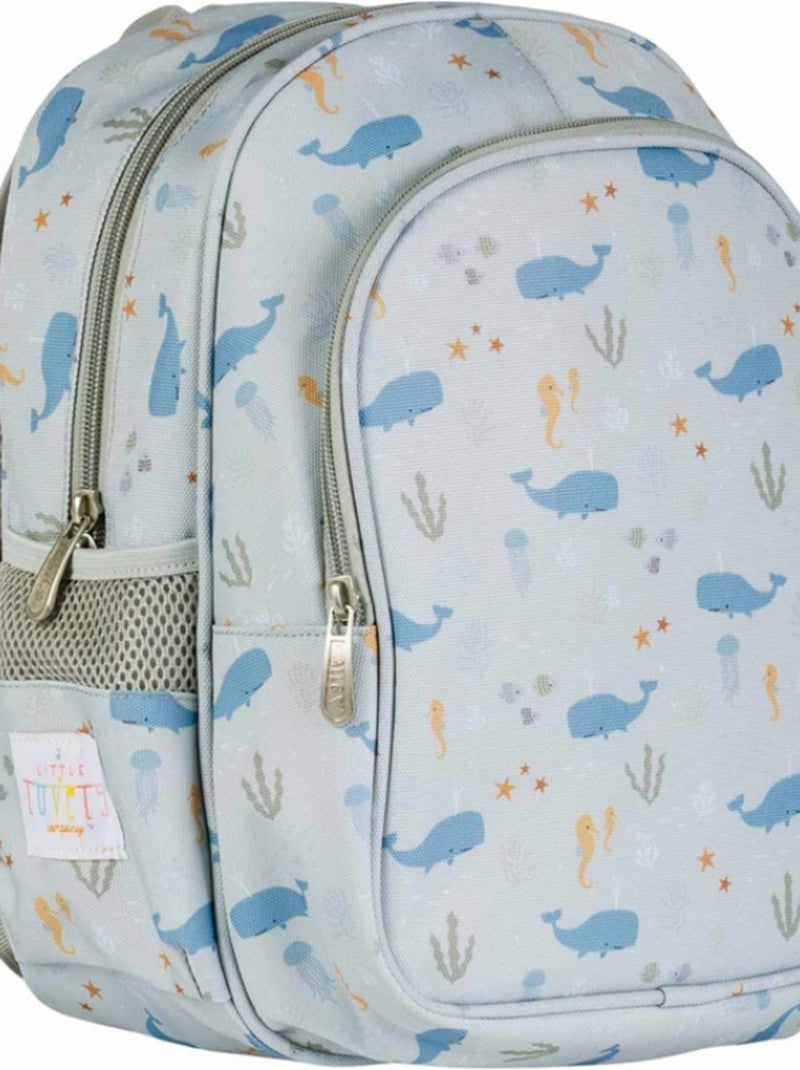 A Little Lovely Company - Sac à dos avec poche isotherme Océan Bleu - Kiabi