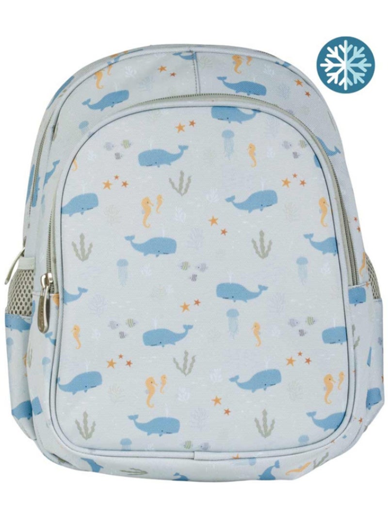 A Little Lovely Company - Sac à dos avec poche isotherme Océan Bleu - Kiabi