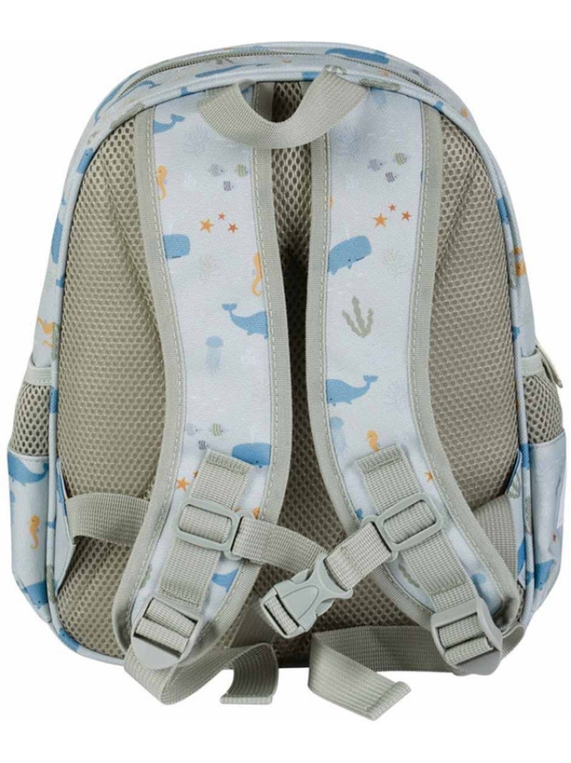 A Little Lovely Company - Sac à dos avec poche isotherme Océan Bleu - Kiabi