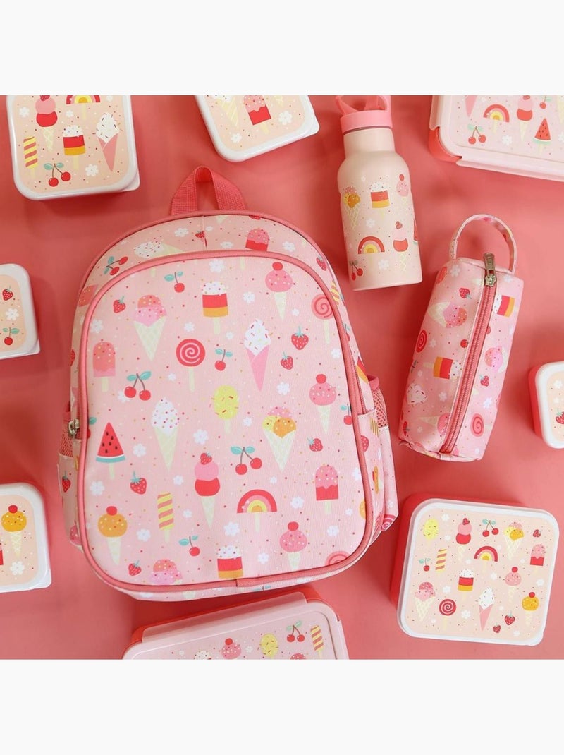 A Little Lovely Company - Sac à dos avec poche isotherme Rose - Kiabi