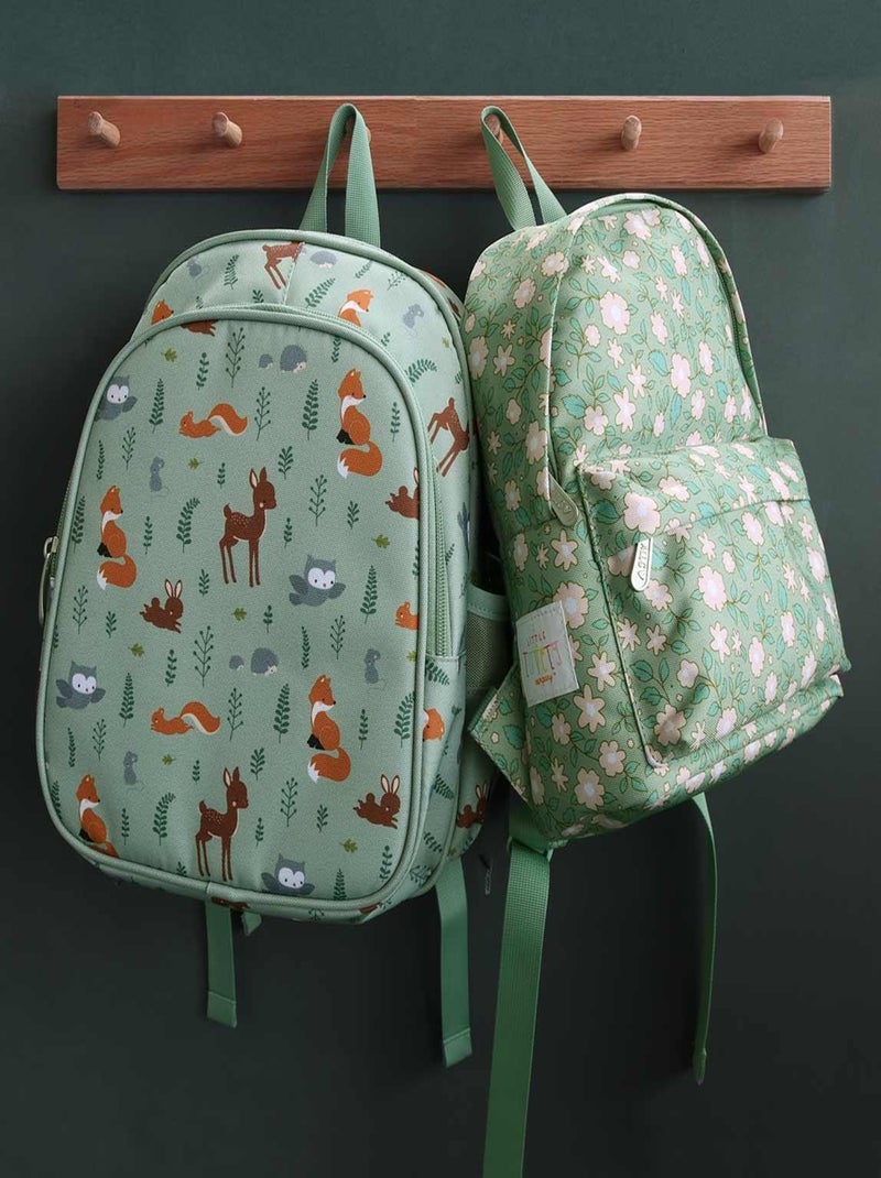 A Little Lovely Company - Sac à dos bébé Fleurs Vert - Kiabi