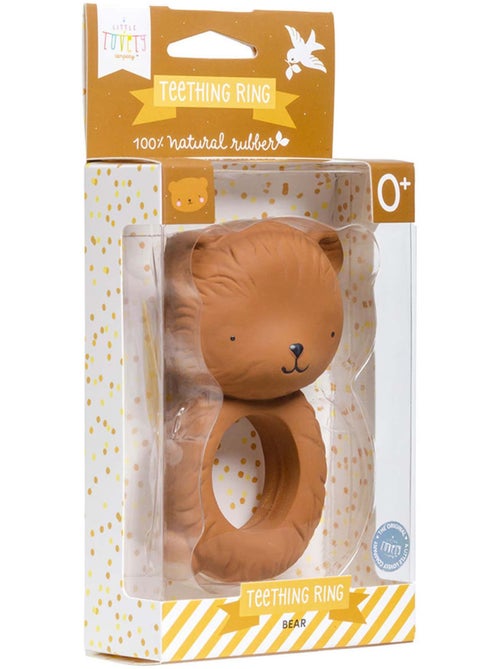 A little lovely company | anneau de dentition hochet ours 100% naturel - Kiabi