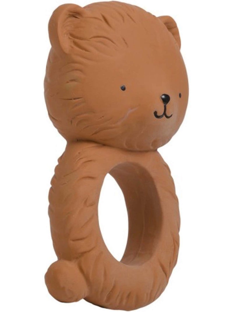 A little lovely company | anneau de dentition hochet ours 100% naturel Marron chocolat - Kiabi
