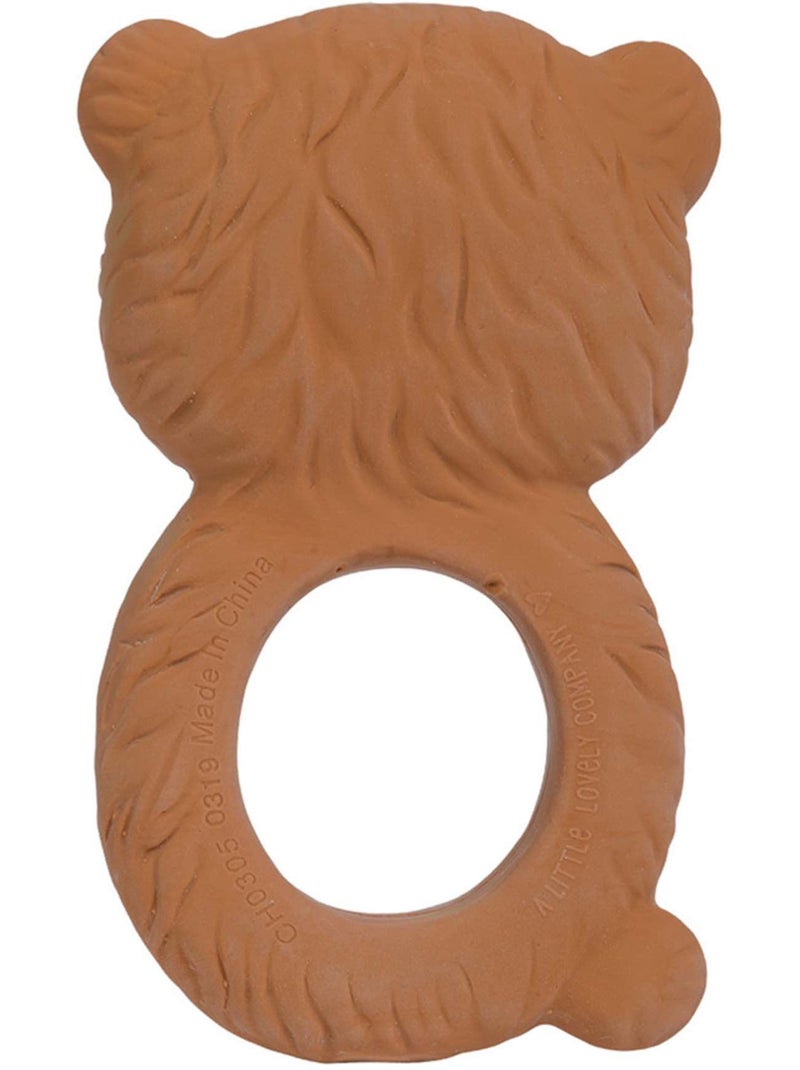 A little lovely company | anneau de dentition hochet ours 100% naturel Marron chocolat - Kiabi