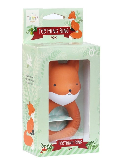 A Little Lovely Company | Anneau de dentition hochet renard 100% naturel - Kiabi