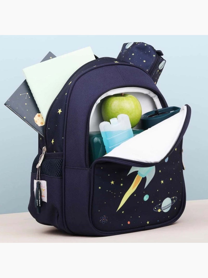 A Little Lovely Company | Cartable sac à dos enfant isotherme pour école maternelle et primaire Bleu marine - Kiabi