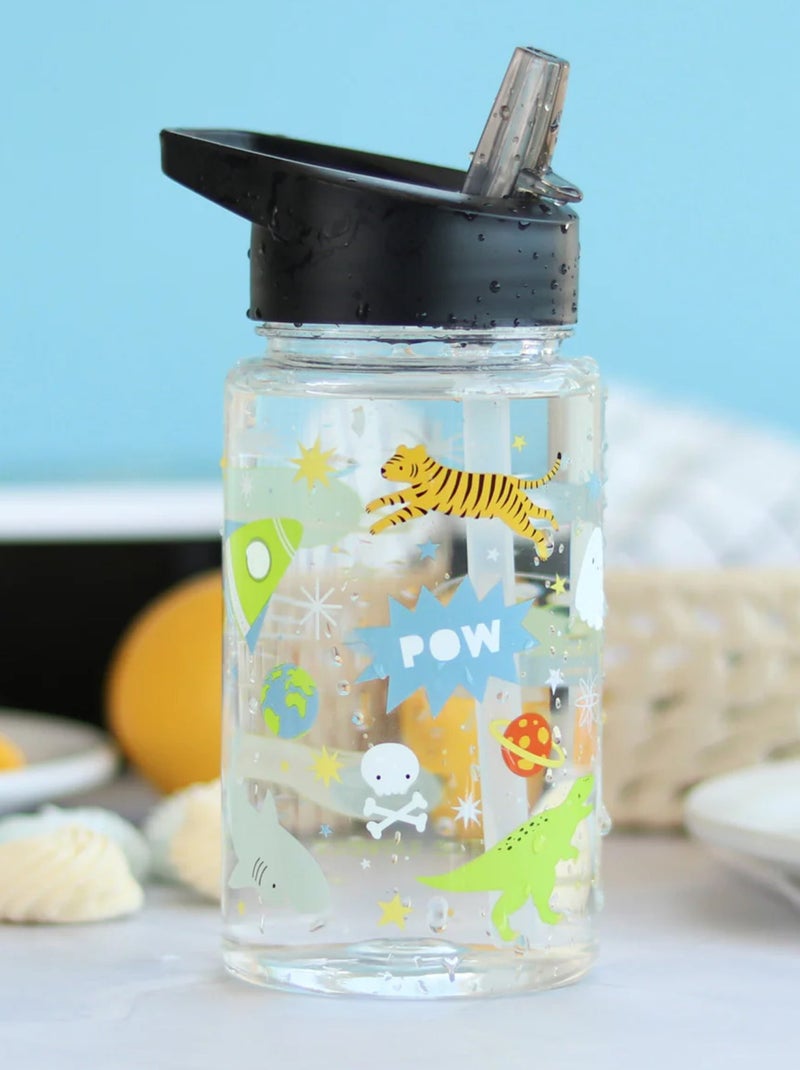 A Little Lovely Company | Gourde enfant ergonomique 450 ml Noir - Kiabi