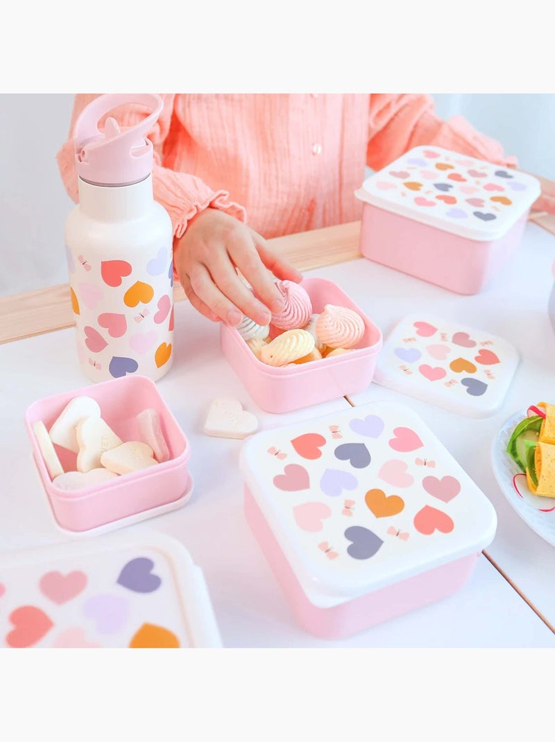 A little lovely company | gourde inox isotherme enfant 350 ml avec paille Blanc - Kiabi