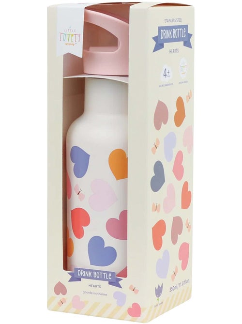 A little lovely company | gourde inox isotherme enfant 350 ml avec paille - Kiabi A little lovely company | gourde inox isotherme enfant 350 ml avec paille - Kiabi