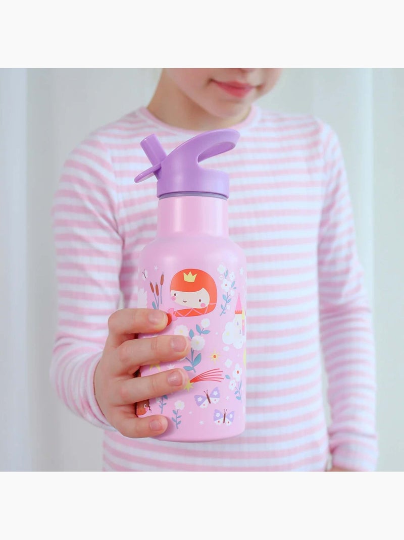 A little lovely company | gourde inox isotherme enfant 350 ml avec paille Parme - Kiabi
