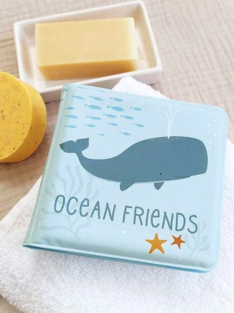 A Little Lovely Company | Livre de bain pour enfant Les amis de l'océan Bleu - Kiabi