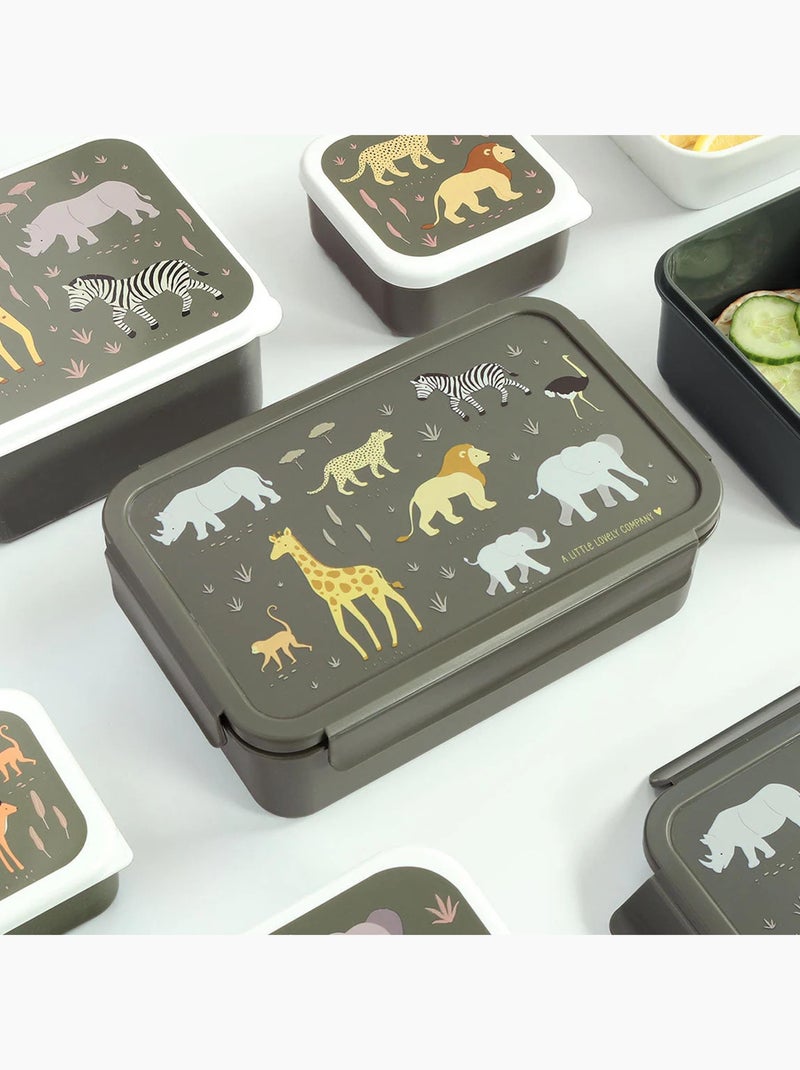 A little lovely company | lunch box enfant 3 compartiments bento Vert d'eau - Kiabi