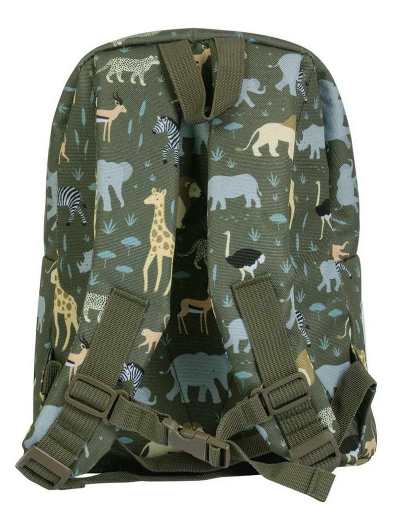 A Little Lovely Company | Sac à dos maternelle motifs ludiques Kaki - Kiabi