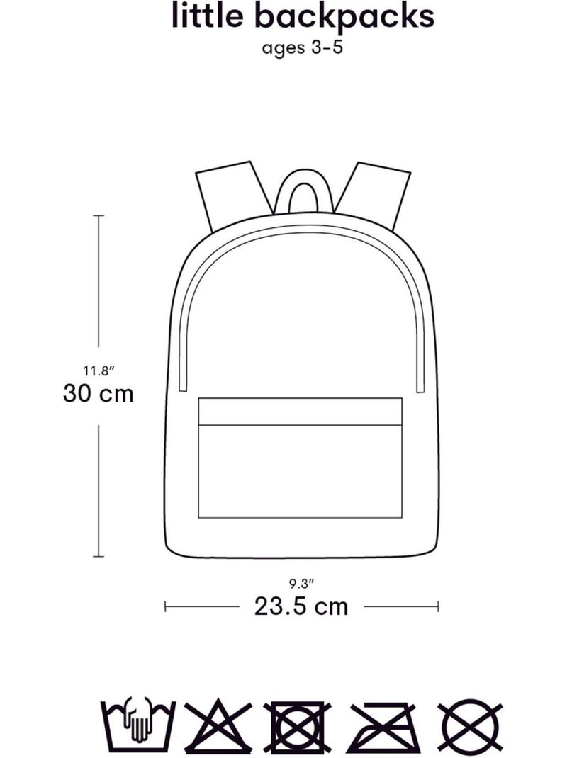 A Little Lovely Company | Sac à dos maternelle motifs ludiques Rose pâle - Kiabi