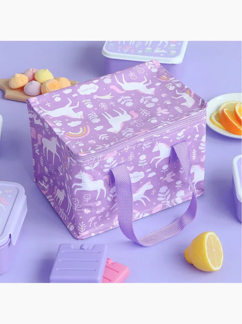 A Little Lovely Company | Sac à goûter isotherme Violet - Kiabi