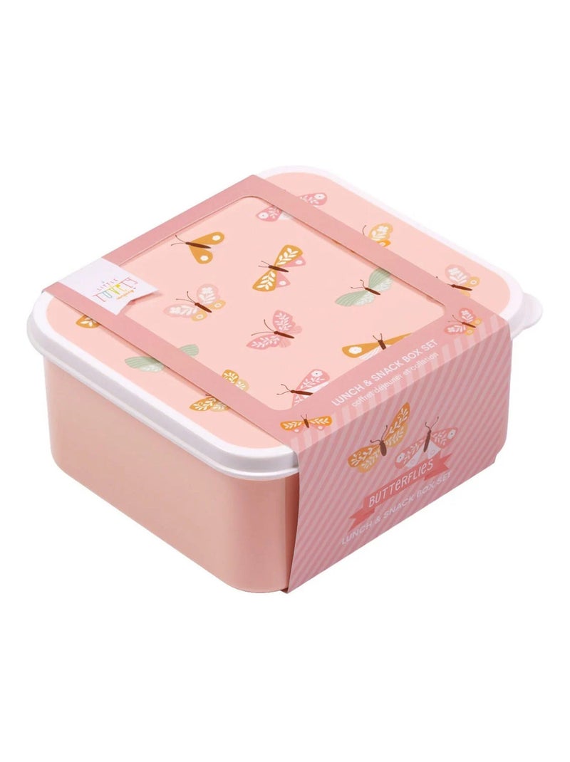 A Little Lovely Company | Set de 4 boîtes à goûter Rose - Kiabi