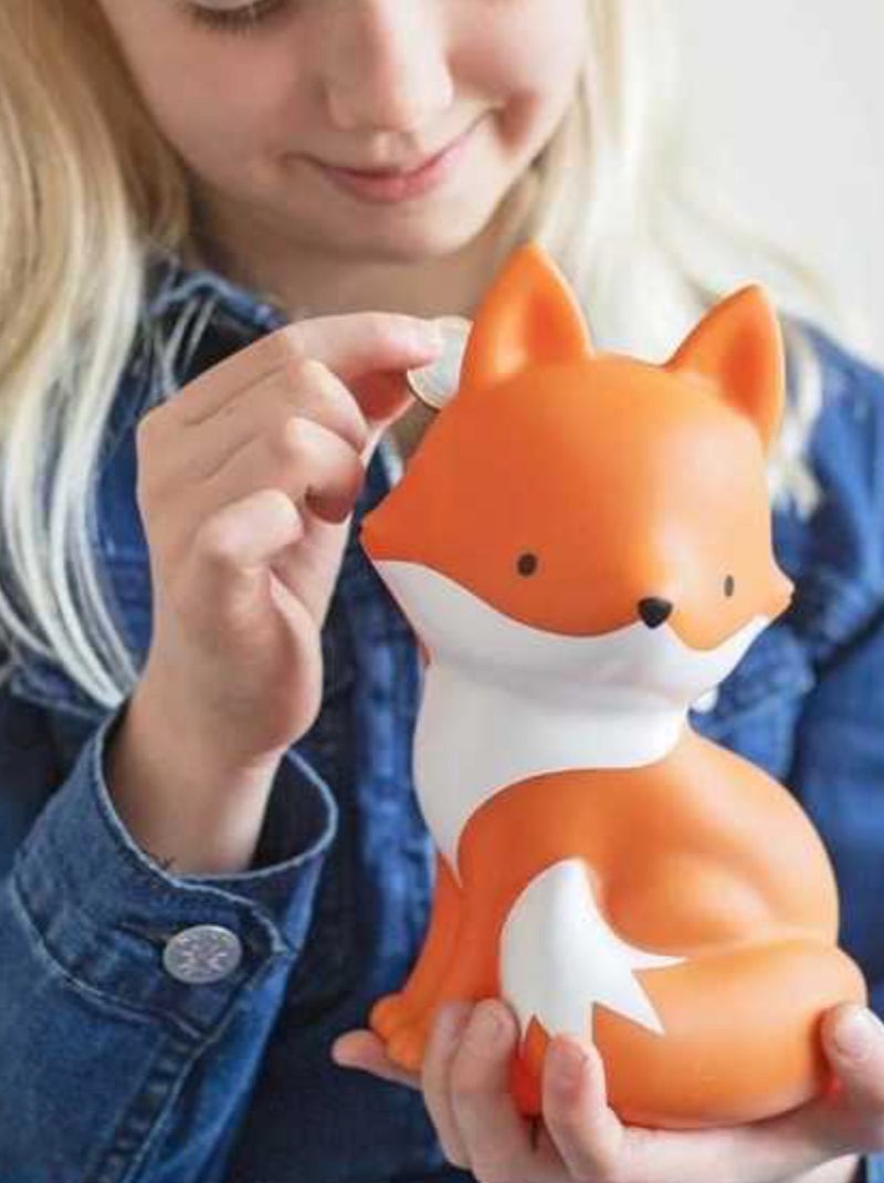 A Little Lovely Company | Tirelire enfant renard Orange - Kiabi