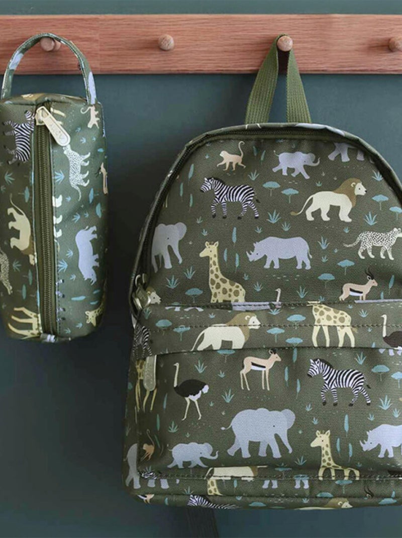 A Little Lovely Company | Trousse d'école et loisirs pour enfant Kaki - Kiabi