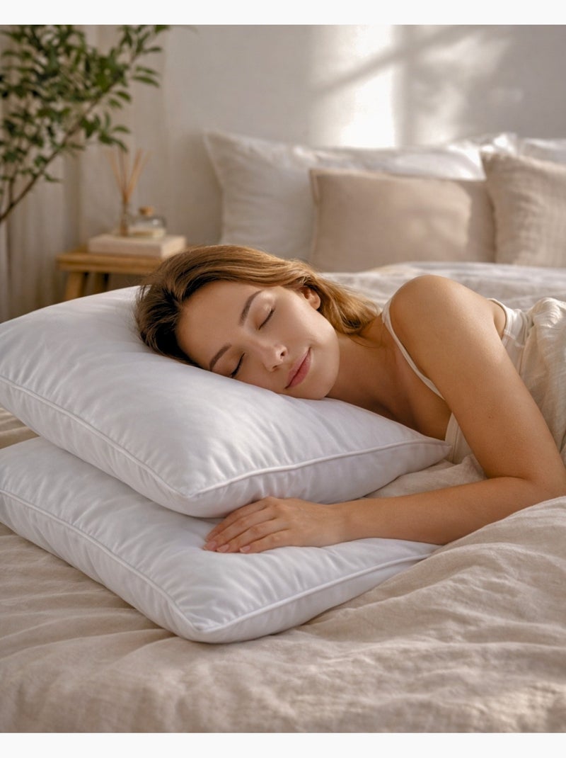 A L'Unité Oreillers Polyester Moelleux Premium PROMO LINGE Blanc - Kiabi