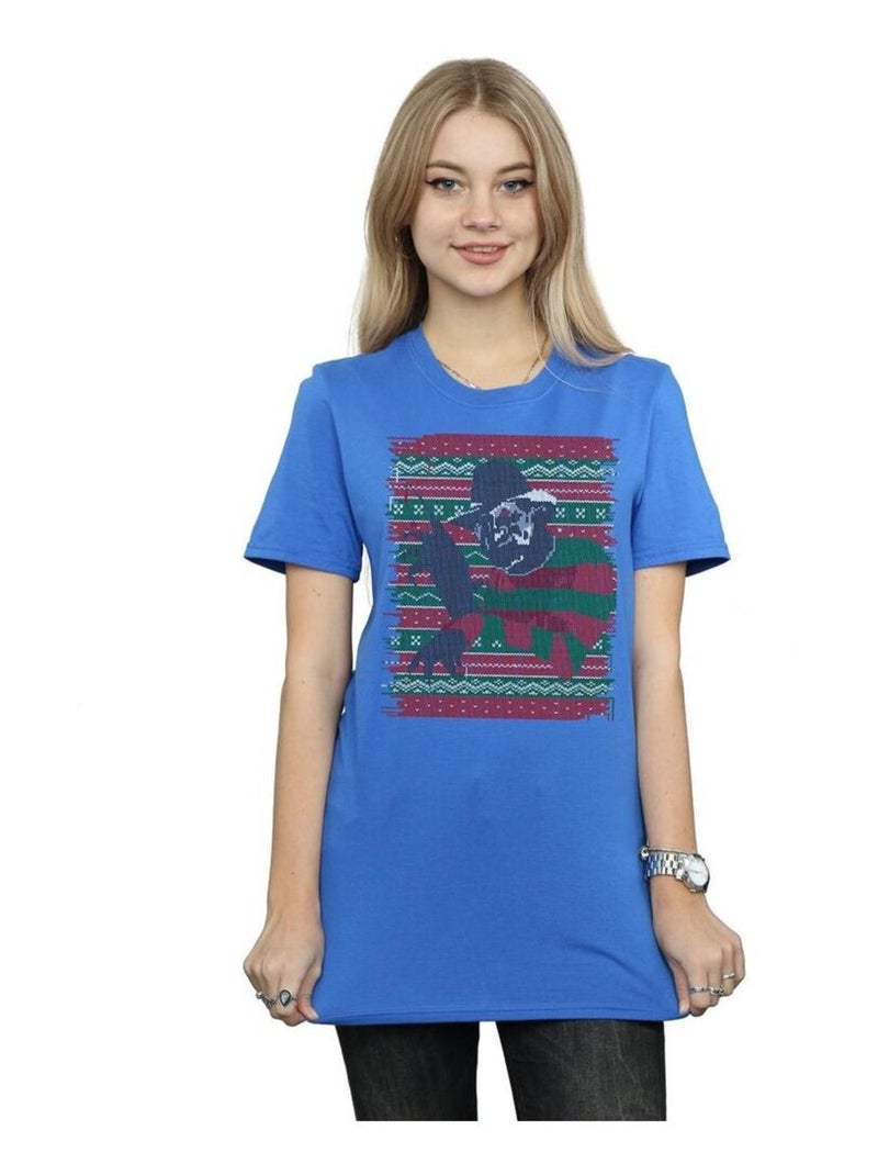 A Nightmare On Elm Street - T-shirt Bleu roi - Kiabi
