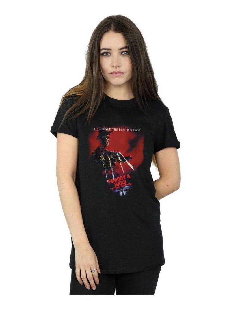 A Nightmare On Elm Street - T-shirt FREDDY'S DEAD Noir - Kiabi