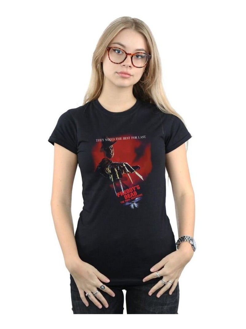 A Nightmare On Elm Street - T-shirt FREDDY'S DEAD Noir - Kiabi