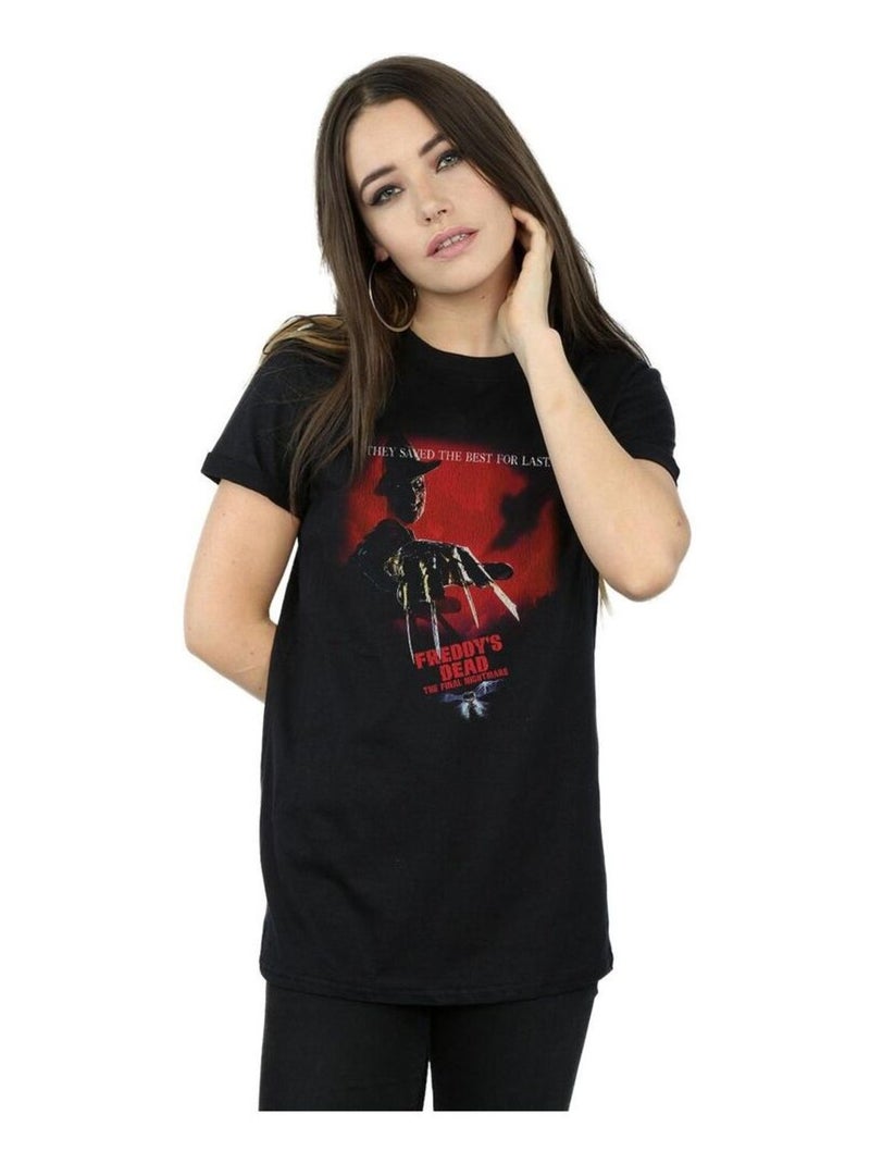 A Nightmare On Elm Street - T-shirt FREDDY'S DEAD Noir - Kiabi