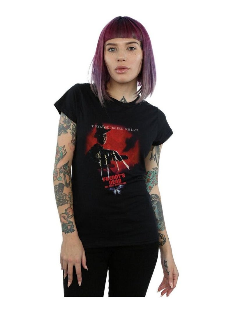 A Nightmare On Elm Street - T-shirt FREDDY'S DEAD Noir - Kiabi