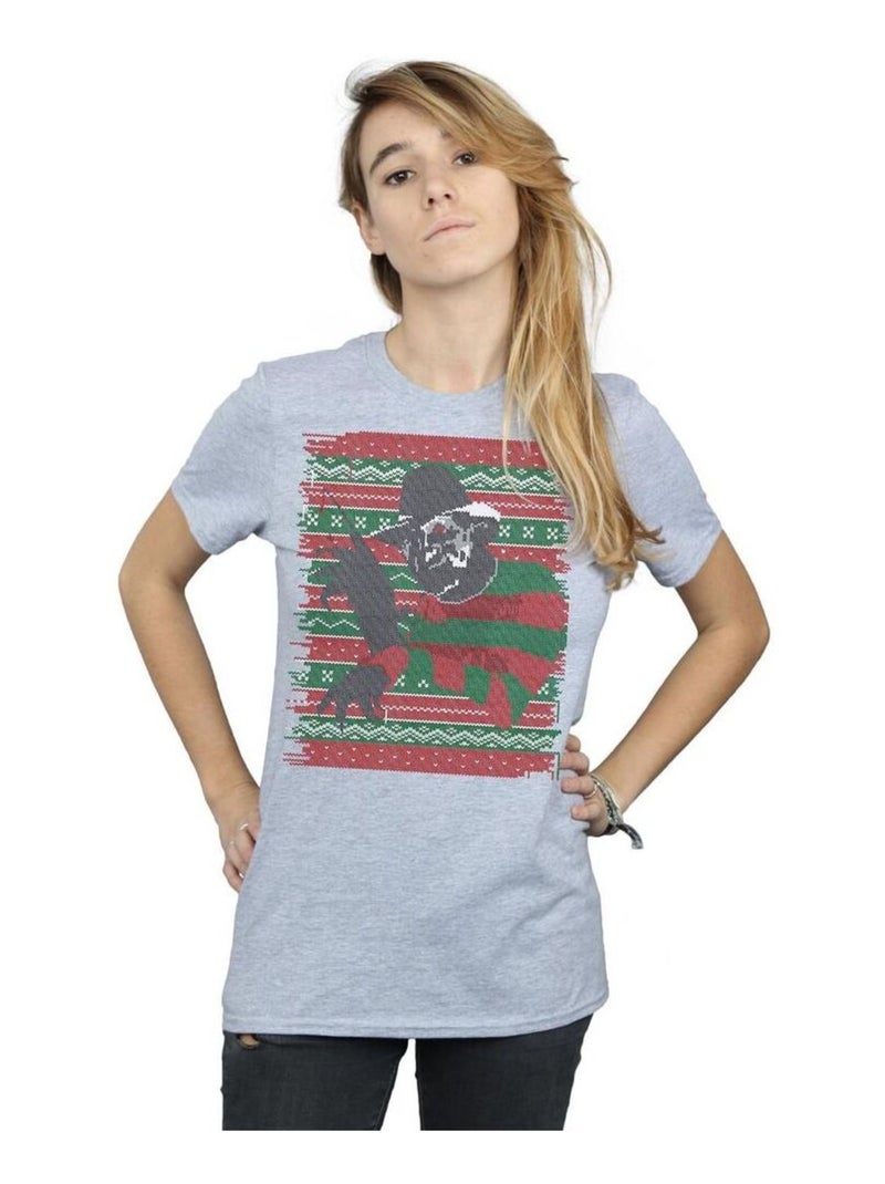 A Nightmare On Elm Street - T-shirt Gris chiné - Kiabi