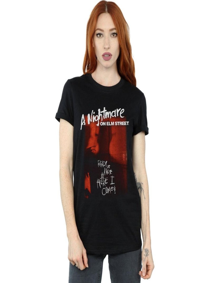 A Nightmare On Elm Street - T-shirt HERE COME Noir - Kiabi