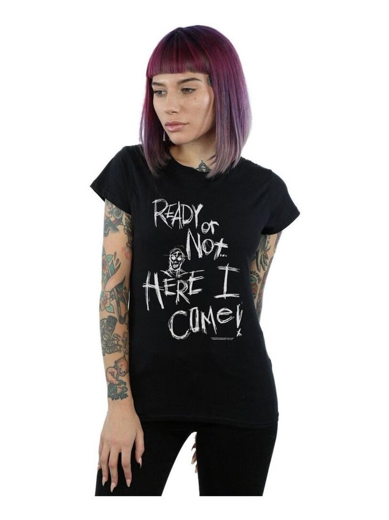 A Nightmare On Elm Street - T-shirt READY OR NOT Noir - Kiabi