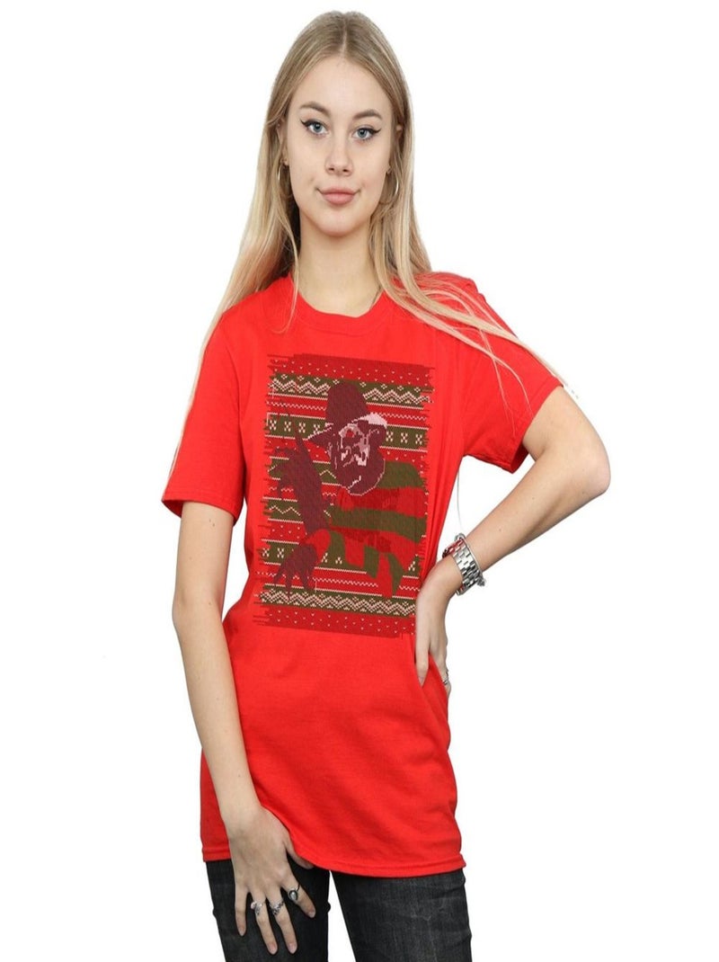 A Nightmare On Elm Street - T-shirt Rouge - Kiabi