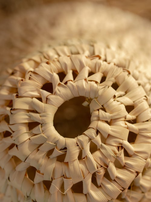 Abat-jour cône feuilles de palmier - Kiabi